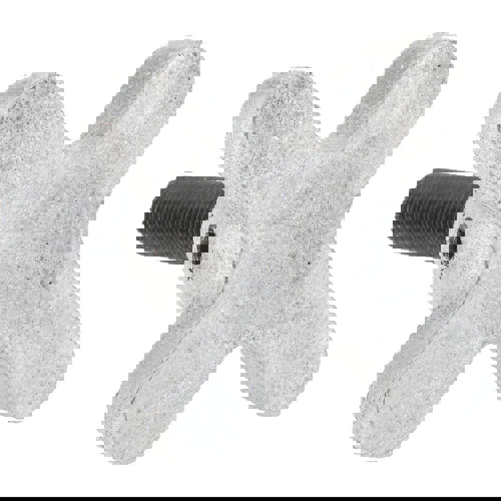 C-12L14 Steel Thumb Screw: 3/8-16, Lobed Head